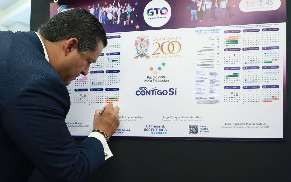 Presentan calendario escolar 20232024 para Guanajuato El Sol del